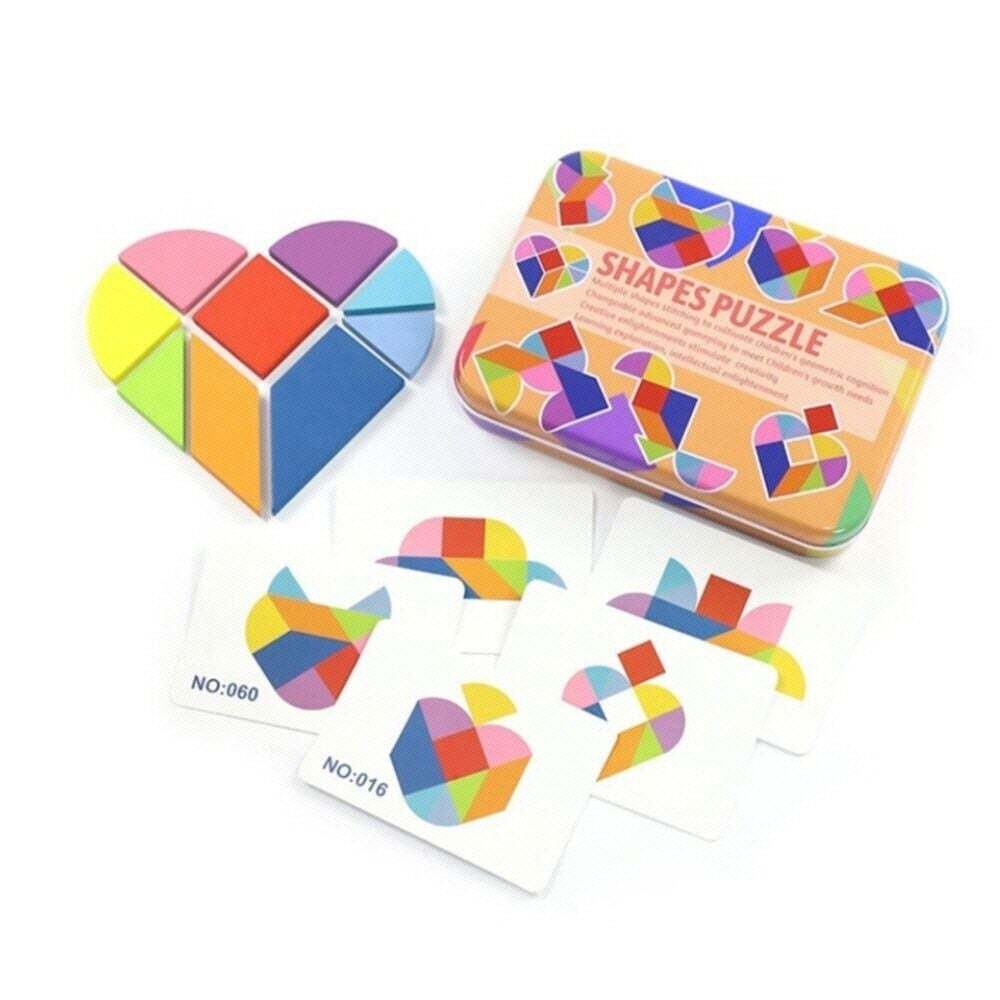 지오벤처스 성냥개비큐브 유치원퍼즐 하트 활동카드 아동 교구