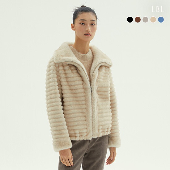 [LBL](런칭가 89,900원) (24FW) FAUX세이블 SLIM호리젠탈 자켓