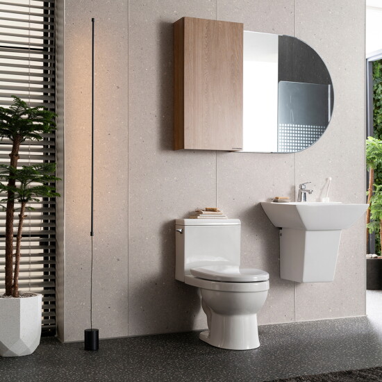 [한샘]★4/19~21 7만상품권★한샘 이지바스3 화이트 콘크리트 소형욕실