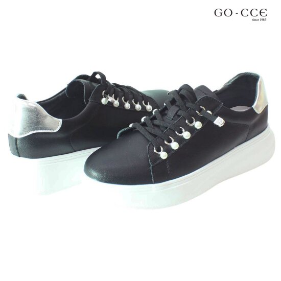 여성 스니커즈 GIP90017 블랙 4cm