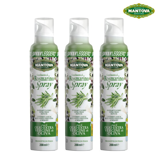 [만토바(MANTOVA)]만토바 로즈마리향 엑스트라버진 올리브오일 스프레이 600ml (200ml x 3개)