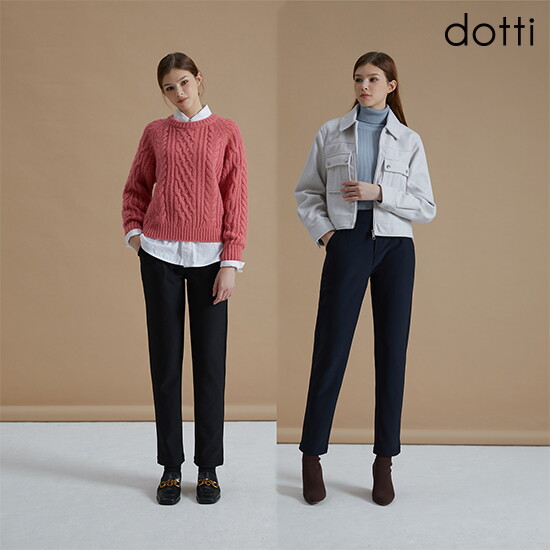 [도티]24FW 여성 텐션 나일론 기모 본딩 팬츠 2종(NNGW)