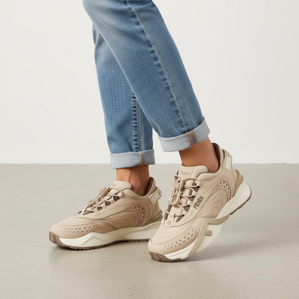 펜디 펜디 10% 결제할인FENDI 플로우 여성 스니커즈 8E8620 AY9H F1U4K