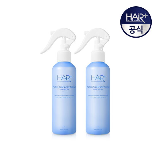 [헤어플러스]단백질 본드 워터 에센스 헤어 미스트 200ml X2개 / 노워시 트리트먼트