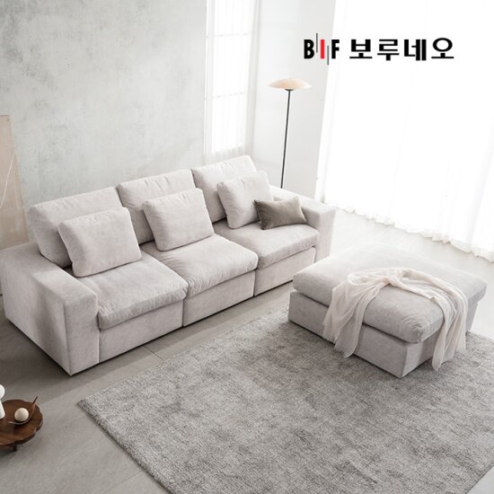 [창고털이특가]BIF보루네오 디에르 빅포 구스 모듈 패브릭 4인 소파