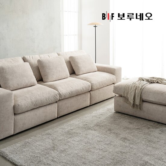 [창고털이특가]BIF보루네오 디에르 빅포 구스 모듈 패브릭 4인 소파