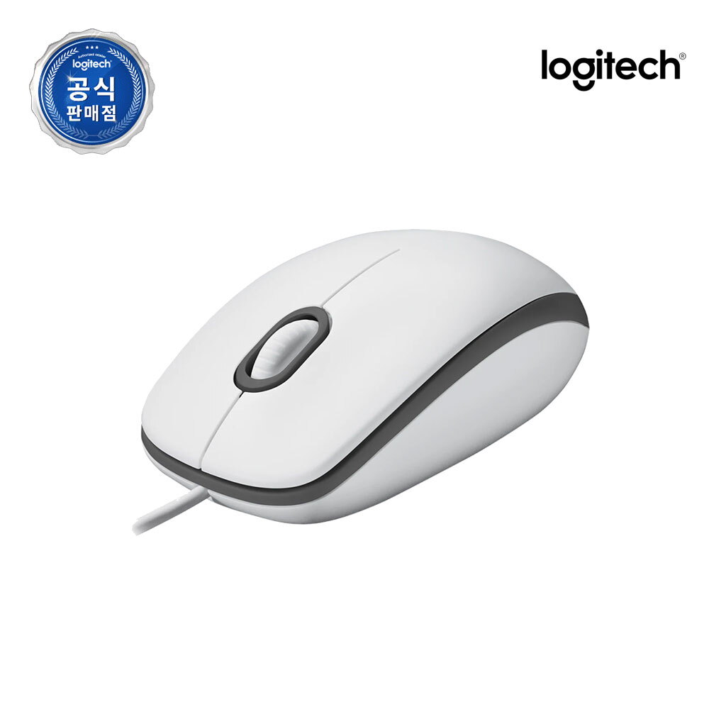 로지텍 로지텍 로지텍코리아 공식 M100R 유선마우스 화이트