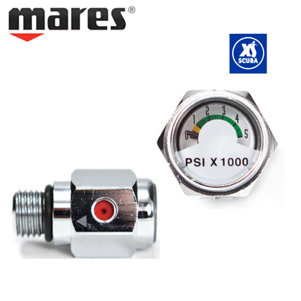 마레스 마레스 XS SCUBA 스킨 스쿠버 다이빙 포니 탱크 아르곤 게이지