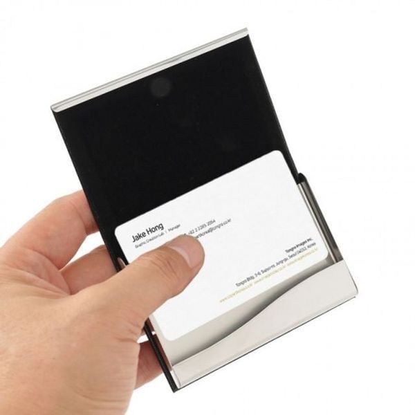 에이치플러스몰 [하프클럽/에이치플러스몰]자석 클래스 추천 명함케이스(블랙) 비지니스 꾸안꾸