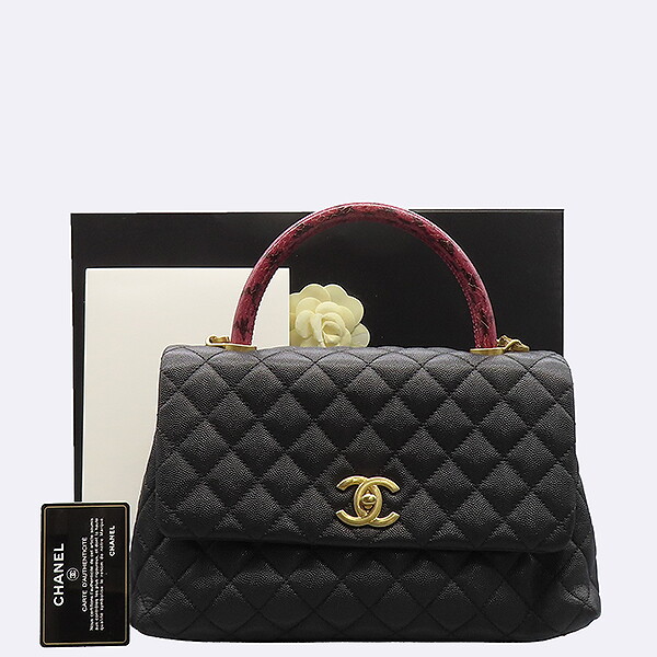 CHANEL 샤넬 [중고] 샤넬 고이비토 중고명품 - 샤넬 캐비어 코코핸들 미디움 토트백  - 60288wp