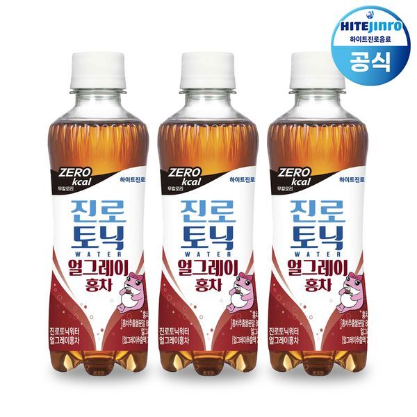교보문고 하이트진로 진로 토닉워터 홍차 300ml x 12pet