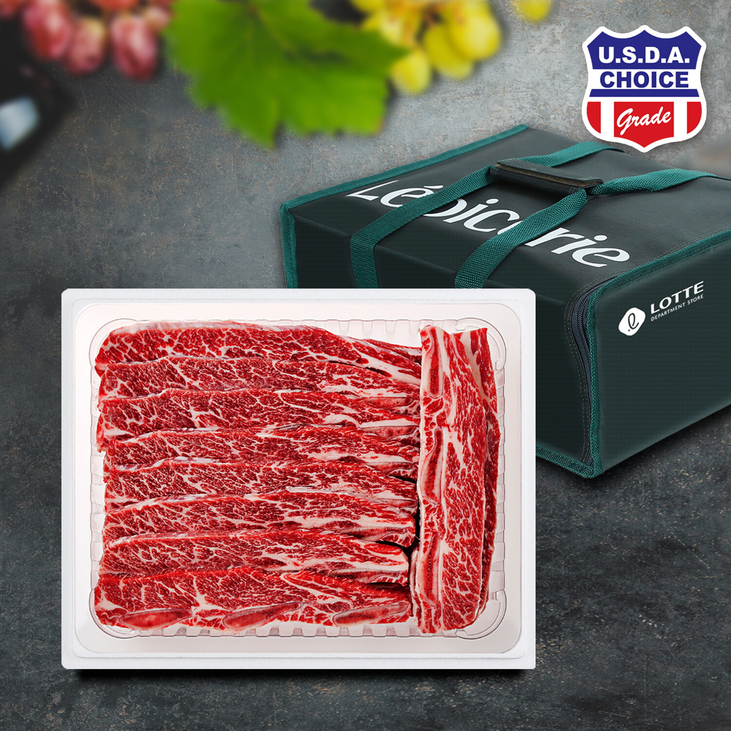 도톰로스(백) (명절대량구매) (명절특가) LA갈비선물세트 2kg (미국산 678 꽃갈비) (20개이상)