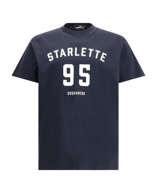 디스퀘어드2 [해외] 25FW 디스퀘어드2 반팔 티셔츠 S71GD1581D20035 487 BLUE NAVY