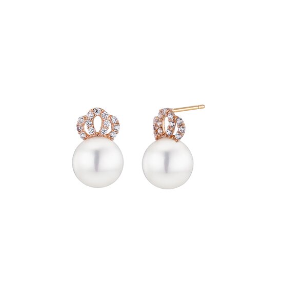 줄리카이 14k 티아라 진주귀고리