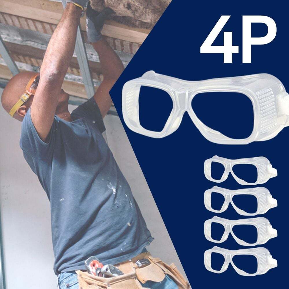 디에이치트레이딩 오너클랜 안전 방역 고글 눈보호 투명 작업 보안경 보호경 4P