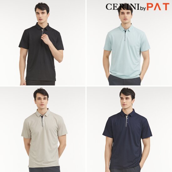 [CERINI by PAT] 남성 무봉제 스냅 카라티셔츠 1종 26m