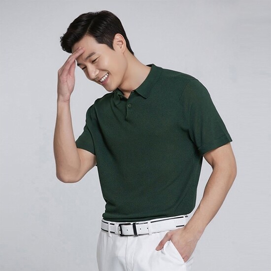 이동수골프(레저) 럭스골프 남성 클래식 카라 반팔 니트 셔츠 LX21SNT4M_MGR
