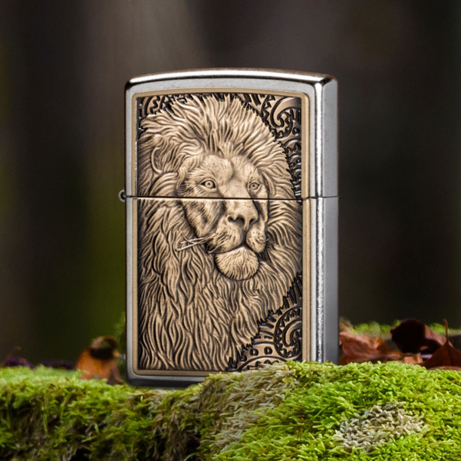 신명글로빅스 ZIPPO 지포라이터 47171 라이온 엠블럼 ZPP1MA086