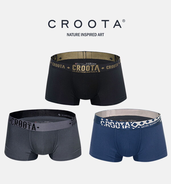 크루타 [크루타]23년 신상품 크루타 드로즈 NASA 기술소재 기능성 남자팬티 3장세트 B