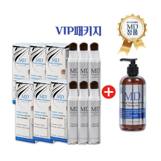 [엠디][방송에서만]두피 앰플 VIP 관리 프로그램(14ml*6)+샴푸 포 씨닝 헤어 