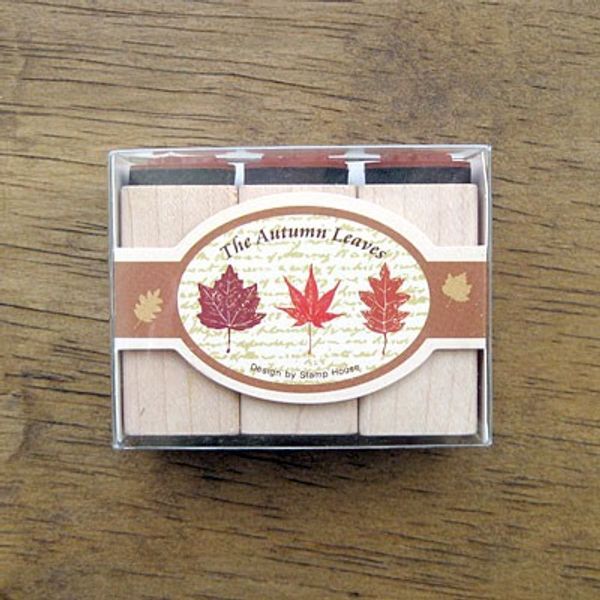 교보문고 스탬프 하우스 나무 and 잎낙엽세트