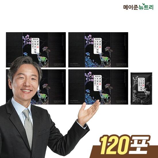 [메이준뉴트리][4박스/120포] 박경호의 진심 흑염소 진액 프리미엄 60 ml x 30포 x 4박스 