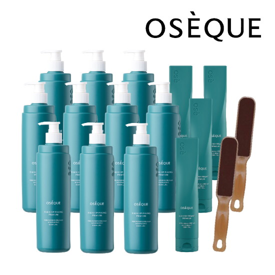 [오제끄][완벽더블패키지] 오제끄 실크바디 필링 스크럽 프리미엄 500ml * 10 + 230ml * 4 + 풋버퍼*2