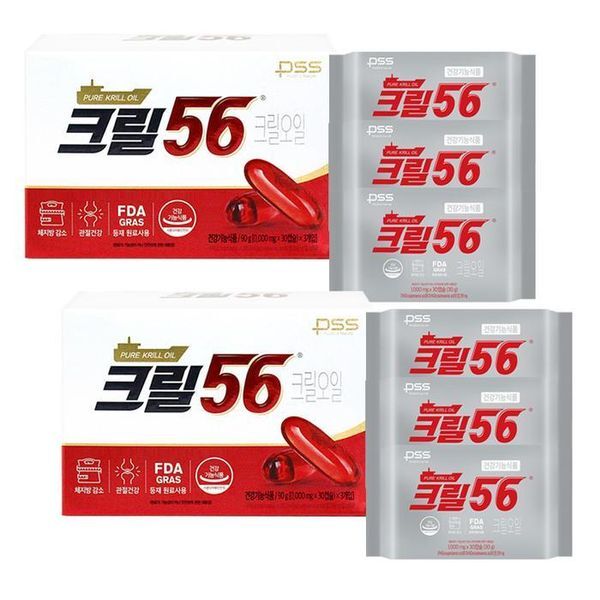하프클럽(식품) [하프클럽/기타]펄세스 크릴오일 크릴56 1000mgX30캡슐X6팩