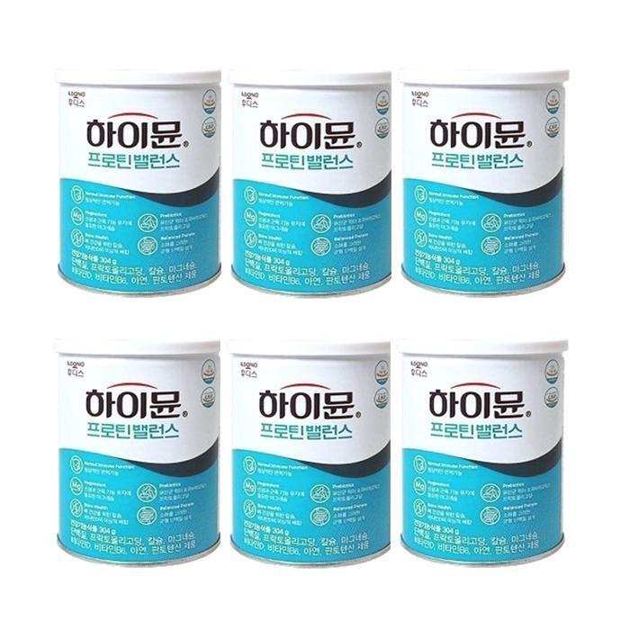 셀러허브 식품 [일동후디스 하이뮨] 프로틴 밸런스 304g 6개/단백질 보충제/어린아이부터 어른까지/당일발송