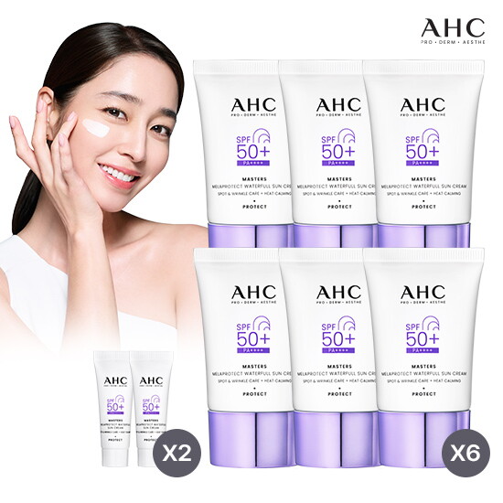 [AHC][올케어 멜라프로텍트]AHC 최신상 워터풀 선크림 더블구성(40ml * 6개 + 7ml * 2개)