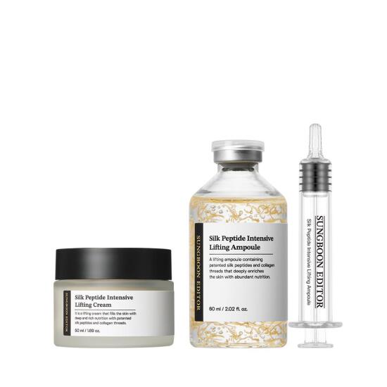 [성분에디터][성분에디터] 대용량 실크 펩타이드 앰플 60ml+크림 50ml