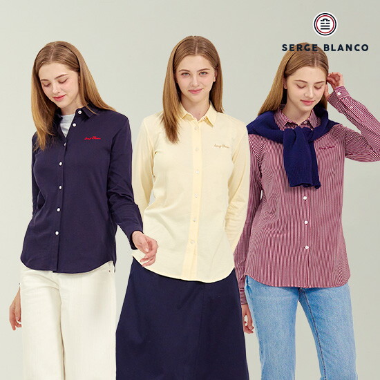 [세르즈블랑코]세르즈블랑코 24FW 여성 텐션셔츠 3종 