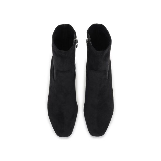 [포멜카멜레] 스퀘어 스웨이드 블랙 스판부츠 5CM (FIW1F1SA303Z1)