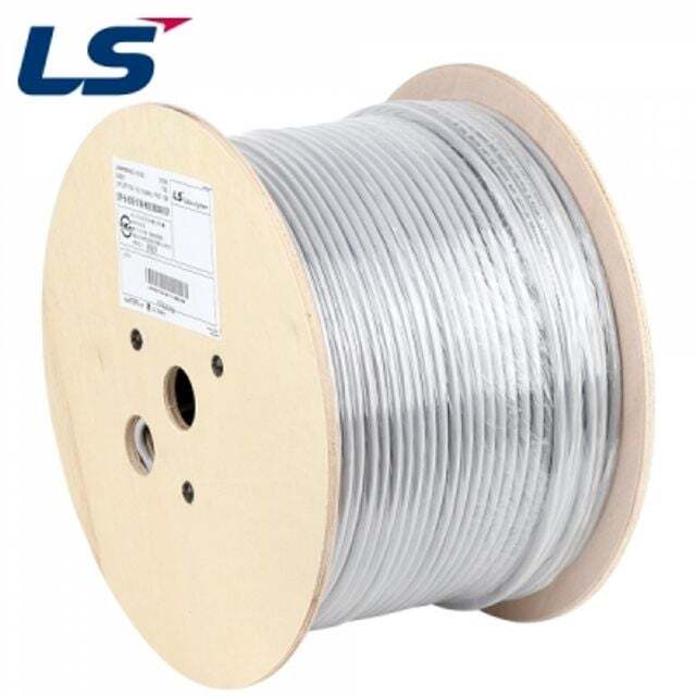 에이치플러스몰 LS전선 CAT.5E SF/UTP 케이블 300m (단선/그레이) SFP-E-C5G-E1VN-M 4P GY