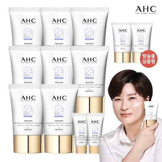 [AHC][올케어 수분가득]AHC 최신상 워터풀 선크림 더블 증량구성(40ml * 8개 + 7ml * 2개)(상품평 시 본품 2개)