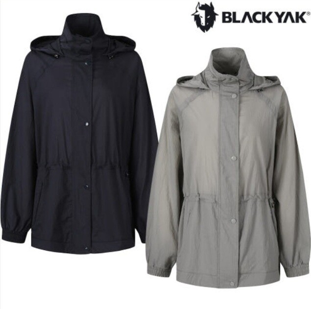블랙야크레저 여성 여름 루즈핏 바람막이 루클라 중기장 후디자켓1BYJKSU514IGD
