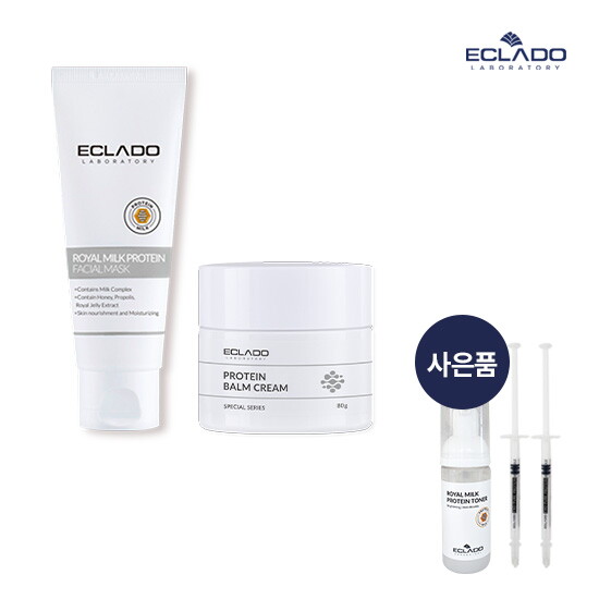 [에끌라두](정상가: 154,000원)[프로틴 베스트2종] 프로틴 페이셜 필오프팩70g+프로틴 밤크림 80g 사은품 프로틴토너50ml&앰플샷증정