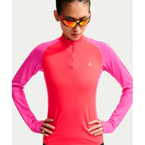 제조사: Nike inc. / 수입처 : 나이키코리아(유) 나이키 나이키 IQ6323-696 ACG 와일드씨 드라이 핏 쿼터집 긴소매 하이킹 탑 W - 라이트 크림슨:데저트 핑크:서밋 화이트 - 6686206