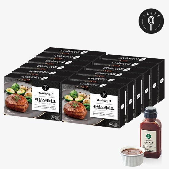 최현석 안심스테이크 150g*12팩+스테이크소스 180g*1병