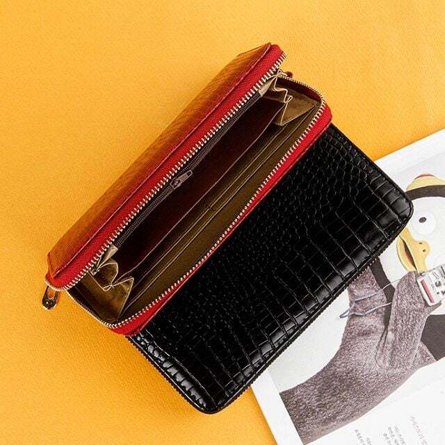 알티피아 악어무늬 N26 장지갑 손목스트랩 통장지갑 지갑