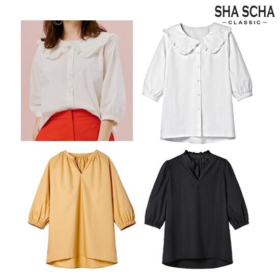 [홈쇼핑인기]샤샤 포인트 블라우스 1종