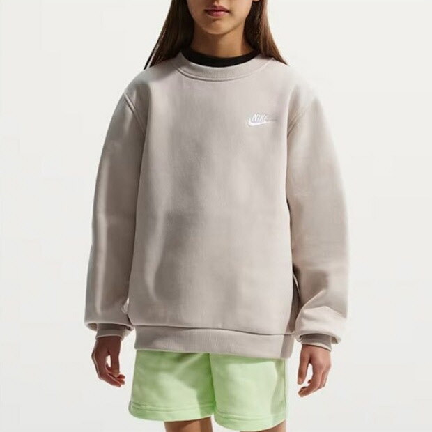 나이키 [나이키]나이키키즈긴팔티 SQJ FD3006-236 NSW CLUB 주니어 플리스 기모 맨투맨