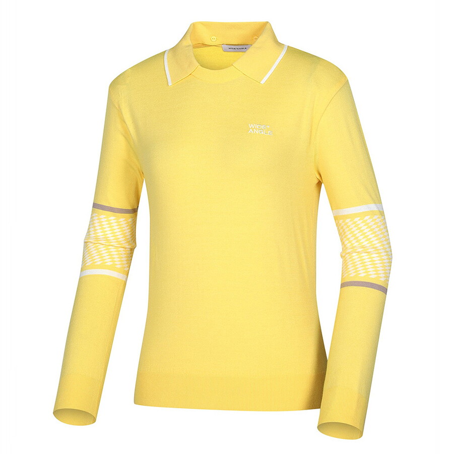 에이케이몰(노쿠폰) [AK수원점] [와이드앵글] 여성 CO 와글이 탈착폴로 맨투맨 풀오버 WWP24K74Y4