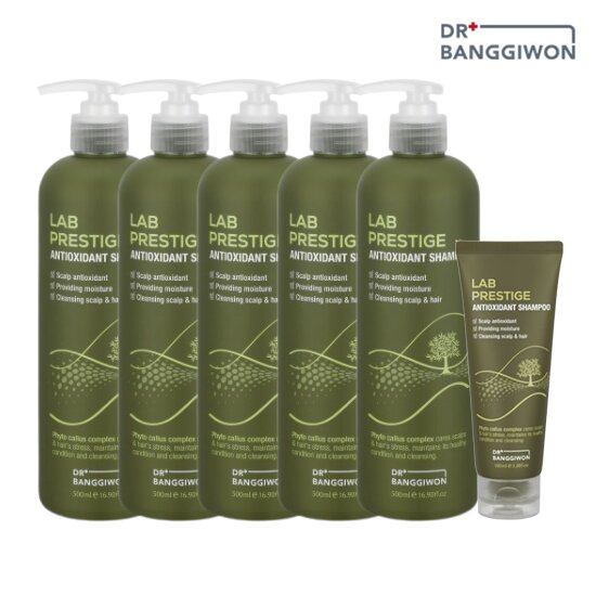 □[싱글] 랩프레스티지 안티옥시던트 항산화 탈모샴푸 500ml*5개 + (무료체험분)100ml*1개