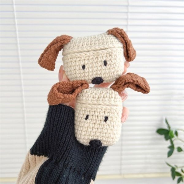 교보문고 쿠펀 에어팟 3 2 1 프로 뜨개질 퍼피 강아지 겨울 털케이스