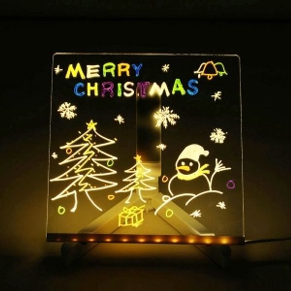 브이와이 [하프클럽/브이와이]LED아크릴메모보드무드등DIY아크릴메모판