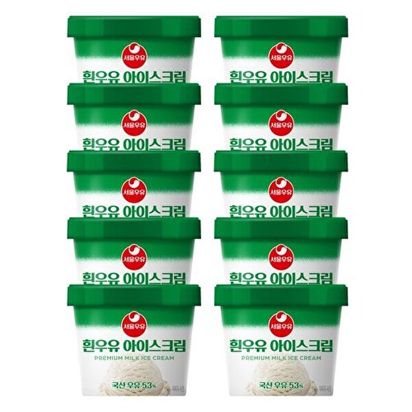 서울우유 [하프클럽/서울우유]서울우유 흰우유 아이스크림 100mlx10개
