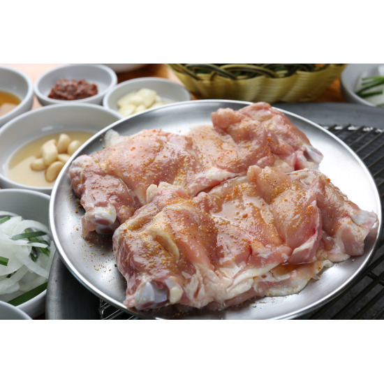 [황토집숯불닭갈비] 춘천 소금 닭갈비