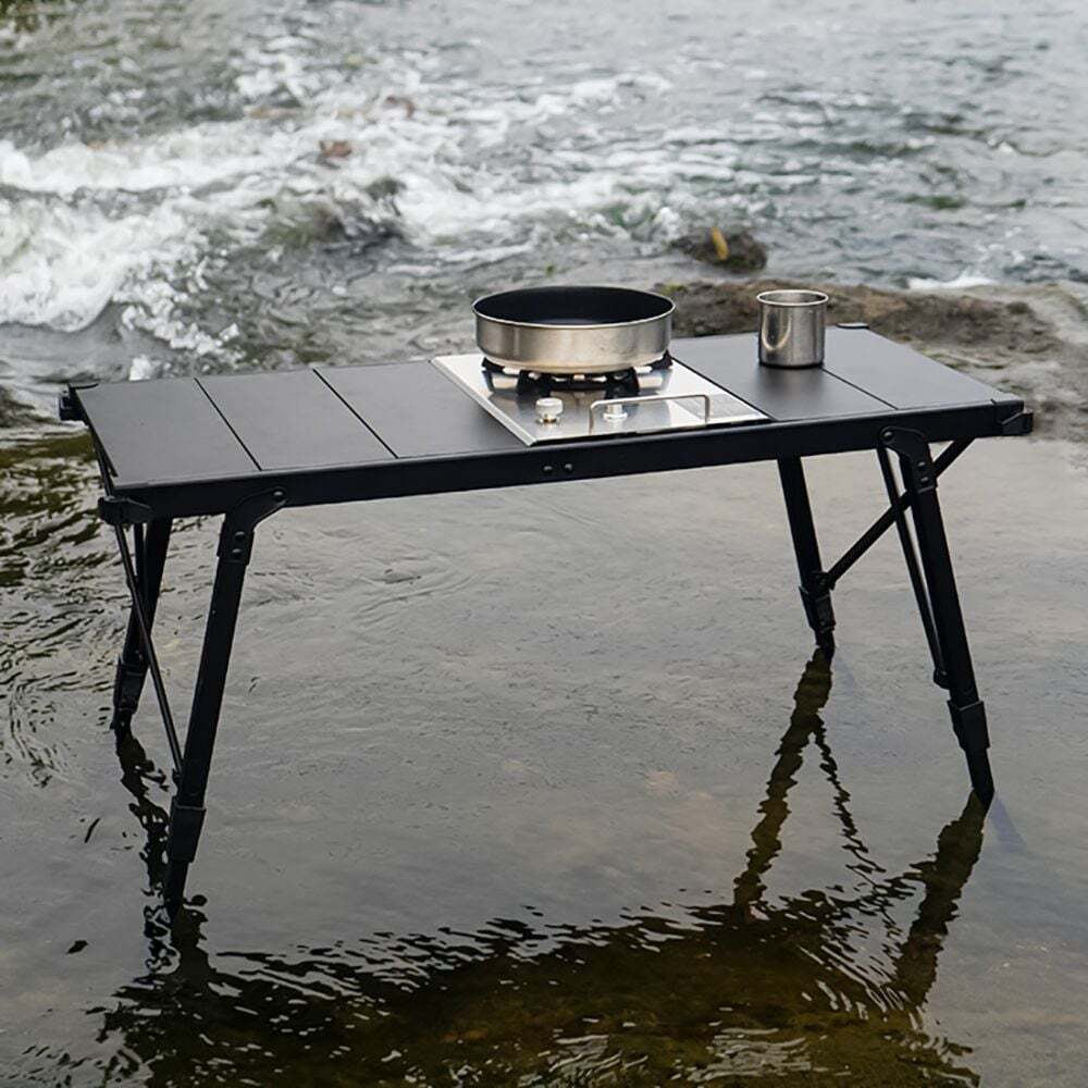 오너클랜 아지트 캠핑 폴딩 IGT 테이블 3.5 유닛 캠핑식탁 블랙
