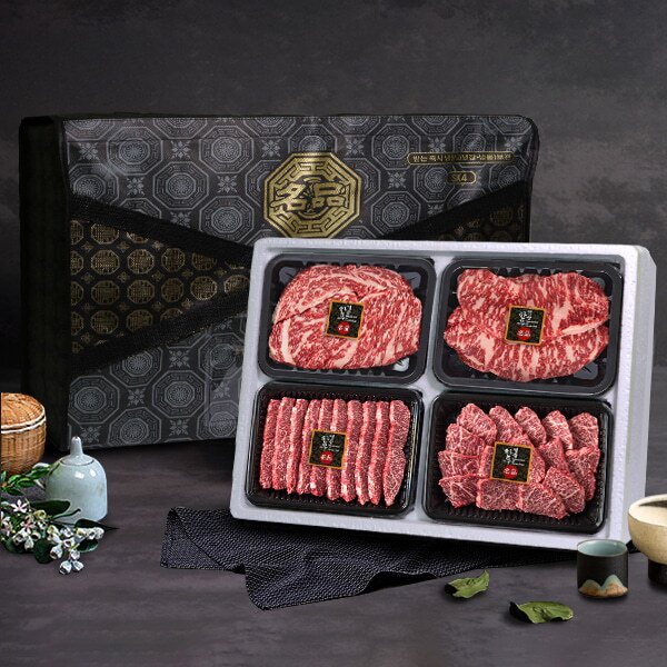 아이원세븐 [수라원] 숙성한우 등심300g+채끝300g+갈비살250g+살치살250g/2등급